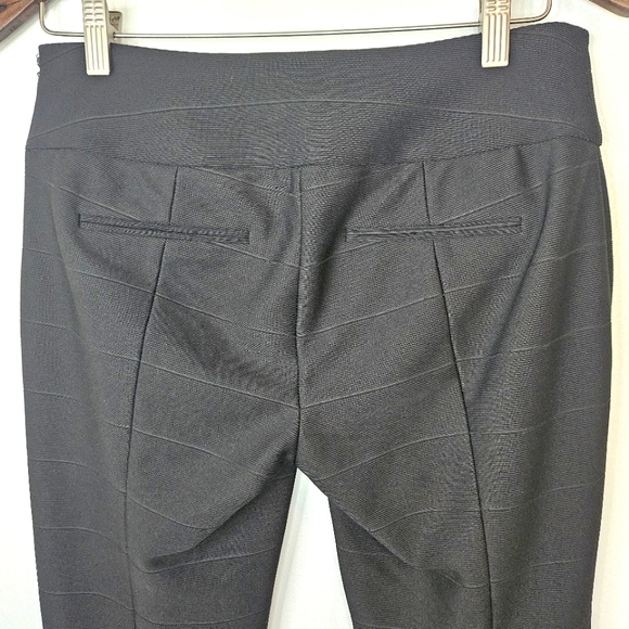 KATHERINE KELLY Stripped Texture Black Slacks - Picture 4 of 9